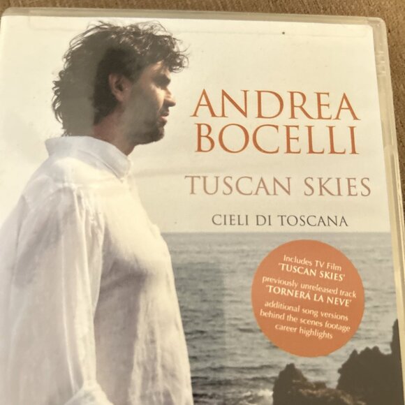 Andrea Bocelli Tuscan Skies DVD, 2002 Movie Cell Di Toscana Preowned Good - Picture 2 of 10